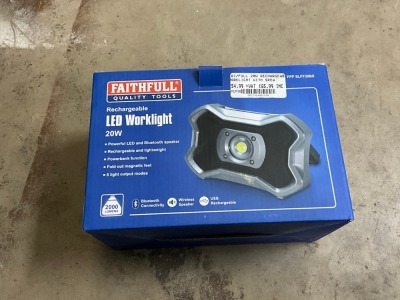 UNUSED FAITHFUL 20W RECHARGABLE LED WORKLIGHT