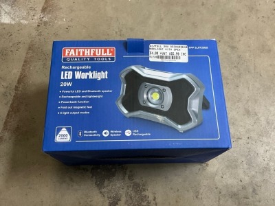 UNUSED FAITHFUL 20W RECHARGABLE LED WORKLIGHT