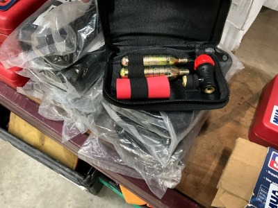 5No. UNUSED SEALEY MOTORCYCLE EMERGENCY TYRE INFLATOR KITS