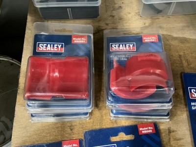 4No. UNUSED SEALEY MOTORCYCLE FORK SEAL DRIVER SLEEVES