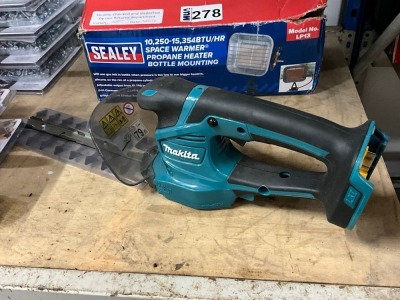 UNUSED MAKITA 18v CORDLESS SHRUB TRIMMER