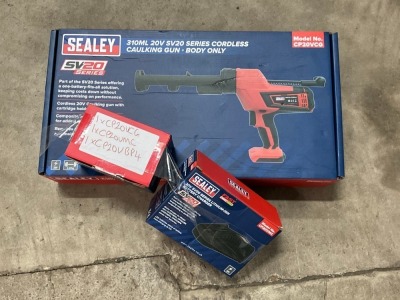 UNUSED SEALEY 310ml 20v CORDLESS CHALKING GUN