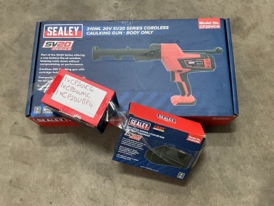 UNUSED SEALEY 310ml 20v CORDLESS CHALKING GUN