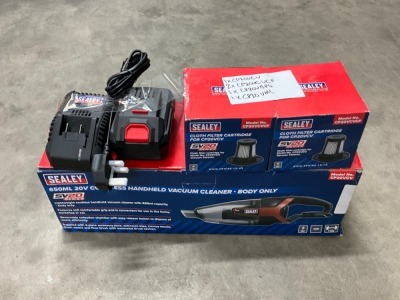 UNUSED SEALEY 20v CORDLESS VACUUM CLEANER