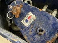 PLASTIC CRATE TO INC. PULLEY BLOCK, CHAINS, LARGE SHACKLES, ETC - 2