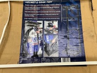 UNUSED SEALEY FREE STANDING MOTORCYCLE HELMET & GEAR TIDY - 5