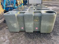 APPROX. 1000 GALLON PLASTIC WASTE WATER TANK (GREY) - 4