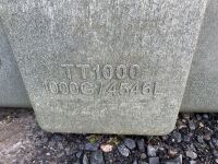 APPROX. 1000 GALLON PLASTIC WASTE WATER TANK (GREY) - 5