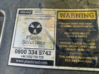 APPROX. 1000 GALLON PLASTIC WASTE WATER TANK (GREY) - 10