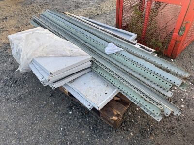 PALLET TO INC. ASSORTED METAL SHELVING