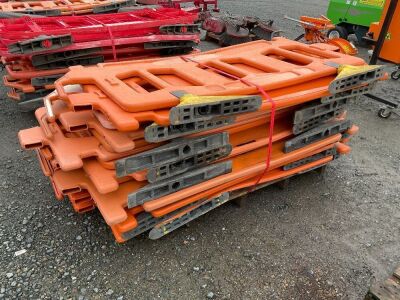 APPROX. 16No. PLASTIC PEDESTRAIN BARRIERS