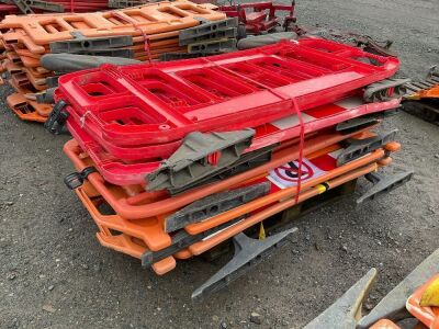 APPROX. 12No. PLASTIC PEDESTRAIN BARRIERS