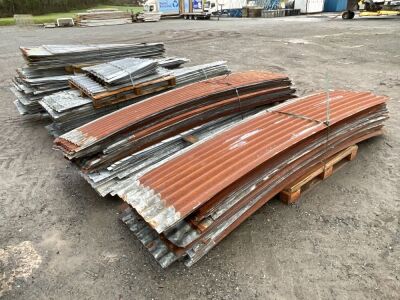 6No. PALLETS OF ASSORTED GALVANISED TIN TO SUIT SHED