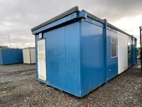 APPROX. 32ft x 10ft STEEL CLAD OPEN PLAN SITE OFFICE / CANTEEN - 3