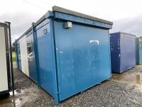 APPROX. 32ft x 10ft STEEL CLAD OPEN PLAN SITE OFFICE / CANTEEN - 9