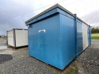 APPROX. 32ft x 10ft STEEL CLAD OPEN PLAN SITE OFFICE / CANTEEN - 11