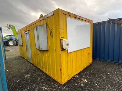 APPROX 20ft x 8ft ANTI VANDAL OPEN PLAN SITE OFFICE