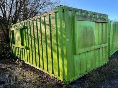 APPROX. 20ft x 10ft ANTI VANDAL 2 OFFICE SITE HUT (K5359)