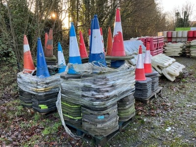 APPROX. 80No. ASSORTED LARGE ROAD CONES