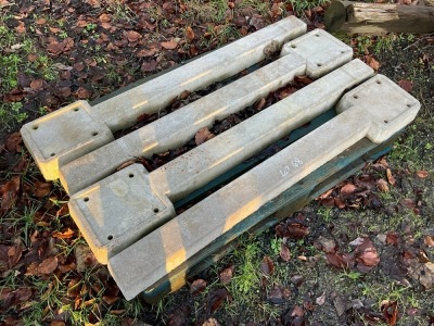 4No. UNUSED 1280mm CONCRETE MARKER POSTS