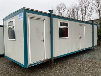 APPROX. 30X10 3 COMPARTMENT STEEL CLAD OFFICE