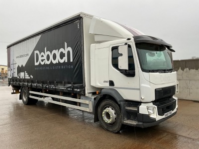 VOLVO FL250 18 TON 4X2 AUTOMATIC CURTAINSIDER