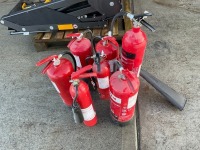 7No. ASSORTED FIRE EXTINGUISHERS - 2