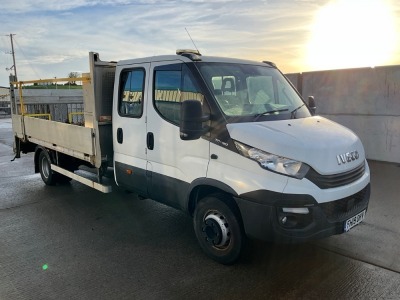 IVECO DAILY 70C18D 7 TON DOUBLE CAB DROPSIDE LORRY