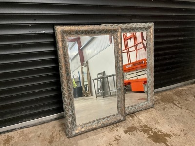 2No. APPROX. 1230mm x 800mm MIRRORS