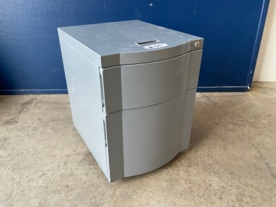 TWO DRAWER METAL PEDESTAL