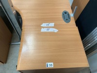 UNASSEMBLED TWO PERSON BENCH DESK INC. 2No. DESKS & 2No. 3 DRAWER PEDESTALS - 7