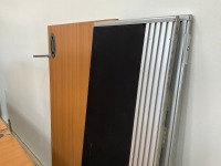 UNASSEMBLED TWO PERSON BENCH DESK INC. 2No. DESKS & 2No. 3 DRAWER PEDESTALS - 8