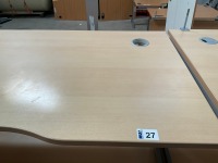 1600mm LEFT HAND CORNER DESK & 3 DRAWER PEDESTAL - 5
