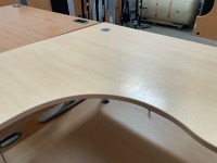 1600mm LEFT HAND CORNER DESK & 3 DRAWER PEDESTAL - 6
