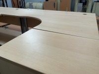 1600mm RIGHT HAND CORNER DESK & 3 DRAWER PEDESTAL - 3