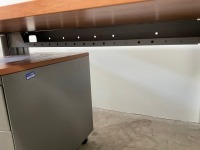 1600mm STRAIGHT DESK & 2No. 2 DRAWER PEDESTALS - 5