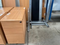 UNASSEMBLED TWO PERSON BENCH DESK INC. 2No. DESKS & 2No. 3 DRAWER PEDESTALS - 5