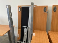 UNASSEMBLED TWO PERSON BENCH DESK INC. 2No. DESKS & 2No. 3 DRAWER PEDESTALS - 4