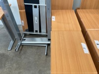 UNASSEMBLED TWO PERSON BENCH DESK INC. 2No. DESKS & 2No. 3 DRAWER PEDESTALS - 6