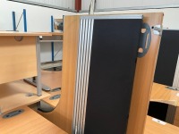 UNASSEMBLED TWO PERSON BENCH DESK INC. 2No. DESKS & 2No. 3 DRAWER PEDESTALS - 6