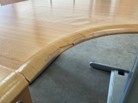 UNASSEMBLED TWO PERSON BENCH DESK INC. 2No. 1600mm DESKS & 1No. 3 DRAWER PEDESTAL - 7