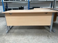 1600mm LEFT HAND CORNER DESK & 3 DRAWER PEDESTAL - 6