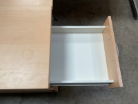 1600mm LEFT HAND CORNER DESK & 3 DRAWER PEDESTAL - 8