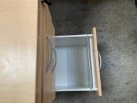 1600mm LEFT HAND CORNER DESK & 3 DRAWER PEDESTAL - 9