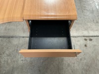 1600mm RIGHT HAND CORNER DESK & 3 DRAWER PEDESTAL - 7