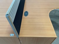 TWO PERSON BENCH DESK INC. 2No. DESKS & 2No. 3 DRAWER PEDESTALS - 5