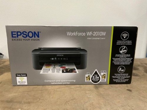 UNSED EPSON WORKFORCE WF-2010W INKJET A4 PRINTER