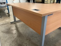 1600mm LEFT HAND CORNER DESK & 3 DRAWER PEDESTAL - 10