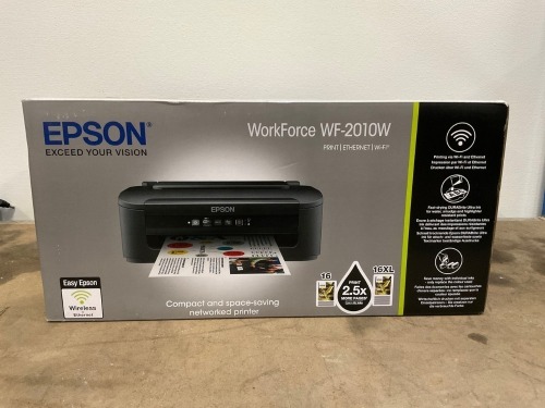 UNSED EPSON WORKFORCE WF-2010W INKJET A4 PRINTER