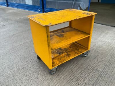 APPROX. 1100mm x 750mm x 1050mm MOBILE METAL TROLLEY&nbsp;
